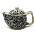 Blue Pattern Small Herbal Teapot | Ceramic Single Serve Teapot